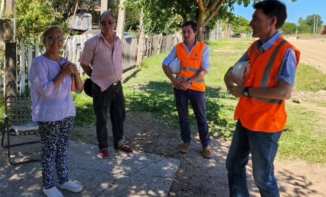 Intendente Lima destacó las mejoras realizadas en calles Charrúa y Gaboto