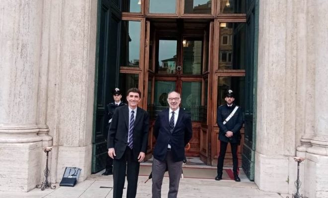 Intendente destacó intensa agenda del diputado Lima en Italia