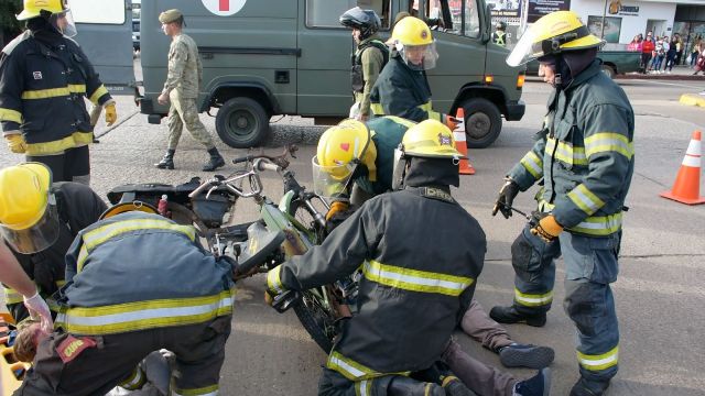 Se realizaron simulacros de siniestros de tránsito en diferentes puntos de la ciudad Se realizaron simulacros de siniestros de tránsito en diferentes puntos de la ciudad