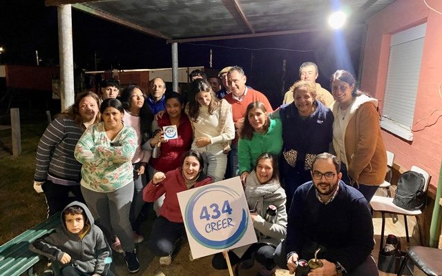 La Agrupación Creer del Partido Nacional con Marziotte y Taruselli en Colonia Osimani