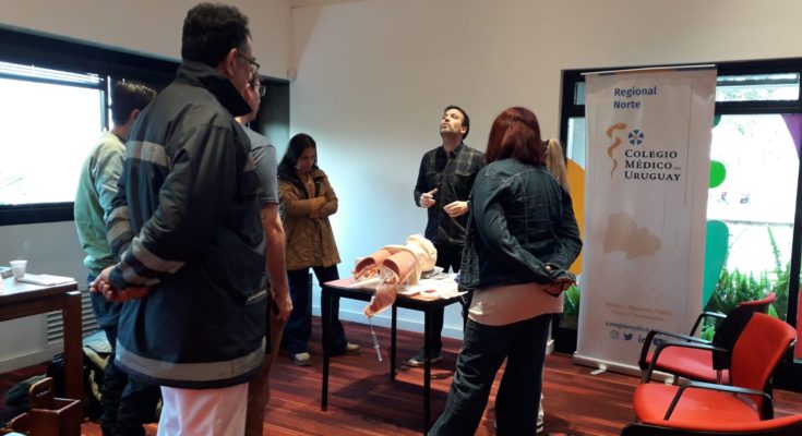 Taller sobre “Manejo de la Vía Aérea” fue organizado por el Regional Norte del Colegio Médico del Uruguay en Salto Grande