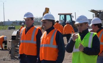 El Intendente y representantes de Corporación América recorrieron las obras en el aeropuerto de Nueva Hespérides