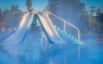 Comienza la primera etapa de modernización de la Piscina de los Tres Toboganes en Termas del Arapey