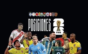 La tabla de posiciones de las Eliminatorias Sudamericanas