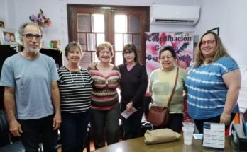 Encuentro entre la Coordinadora de Género y Generaciones y el Grupo Alzheimer Salto