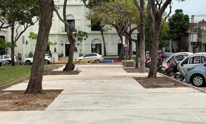 Intendente Lima destaca avance en la remodelación de Plaza Treinta y Tres