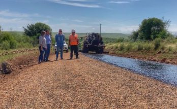 Director de Descentralización, diputado Lima y alcaldesa Moreno recorren obras en Mataojo