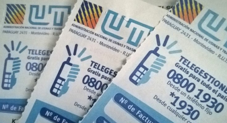 Se estima un aumento del 5% en la tarifa de UTE para el próximo año