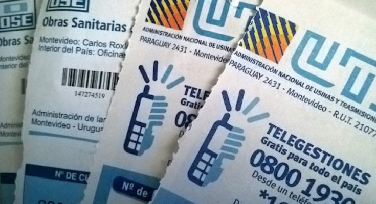 OSE aumentará sus tarifas 5,5%, UTE 3,5% y ANTEL 4,5%