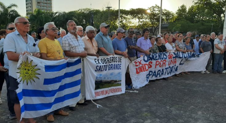 Movimiento Ex Obreros de Salto Grande: convoca para la asamblea pública del día lunes 5 de febrero en plaza Artigas