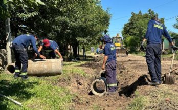 Intendencia de Salto realiza trabajos de drenaje de pluviales en el barrio Artigas