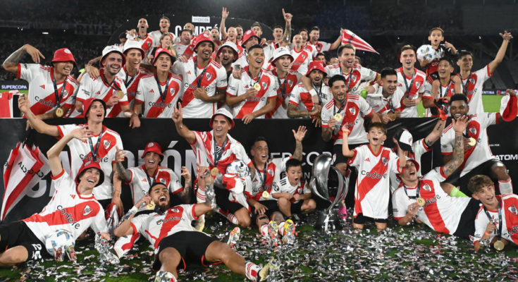 Argentina: River se quedó con la Supercopa al vencer a Estudiantes de atrás y en la hora