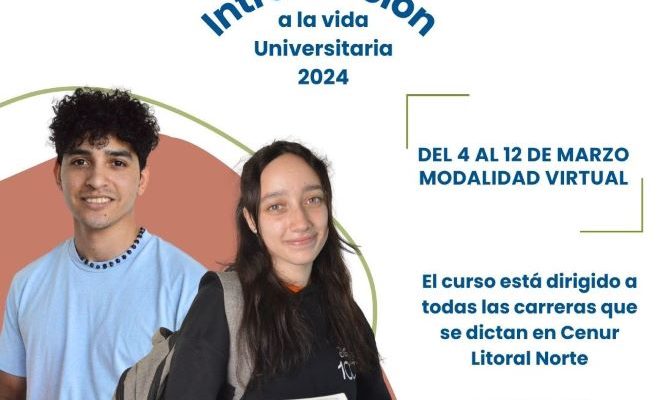 El lunes 4 comienza el Curso de Introducción a la Vida Universitaria en Udelar Salto