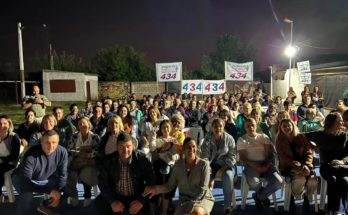 Eugenia Taruselli y Carlos Albisu encabezaron un nuevo plenario de la Lista 434