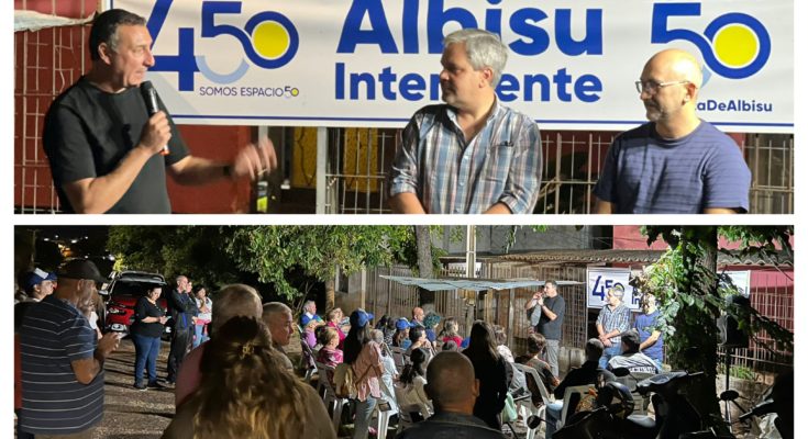 La Lista 450 y Carlos Albisu continúan realizando un intenso trabajo en los barrios de Salto