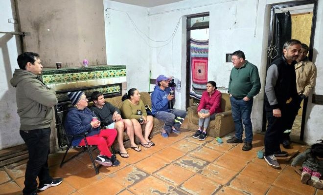 Chiriff realizó una visita a las familias evacuadas en los refugios debido a la crecida del río Uruguay