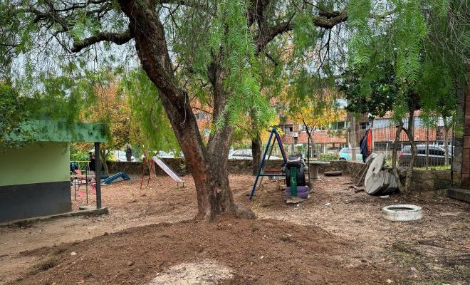 Lima y Furtado destacan trabajos de mejoras en la Escuela Nº 98 de barrio Cien Manzanas