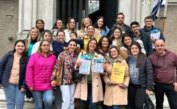 “Hoy es un día especial para nuestra agrupación” expresó Taruselli tras presentar sus listas ante la Corte Electoral