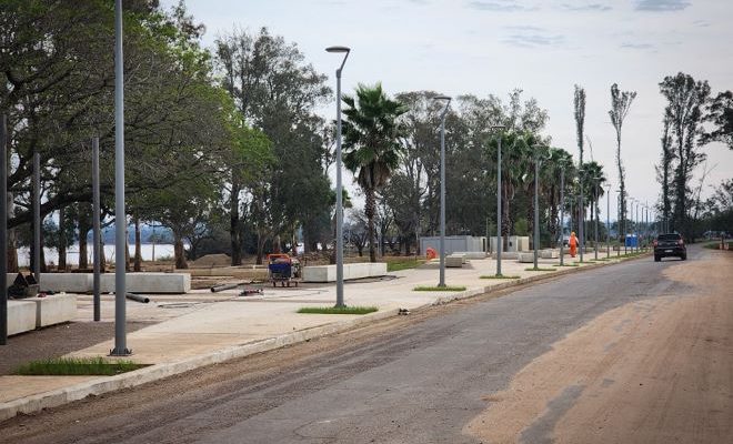 Lima y Chiriff destacan el avance de las obras del Paseo Turístico en Salto