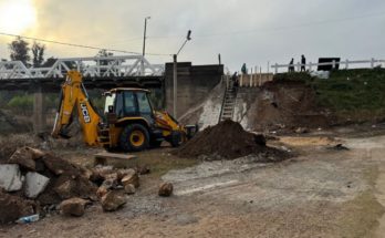 Intendente Lima destaca la recuperación del talud en el puente de calle Treinta y Tres