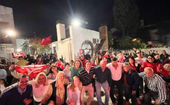 Lista 10 de Vamos Salto en asamblea con Matías Rocha y Germán Coutinho