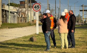 Intendente Andrés Lima y Gustavo Chiriff destacan los trabajos en calle Maciel