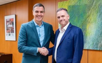 Yamandú Orsi se reunió con el presidente de España Pedro Sánchez