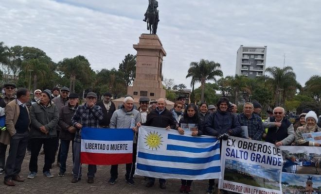 Movimiento Ex Obreros de Salto Grande convoca a una asamblea pública este lunes en Plaza Artigas