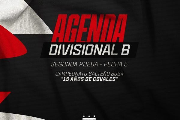 La Divisional Primera B fijó la quinta fecha de la Segunda Rueda