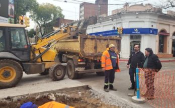 Intendente Lima destaca avances en la recuperación del hormigón en el casco céntrico de Salto