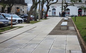 Intendente Lima destaca avances en la remodelación de la Plaza Treinta y Tres Orientales