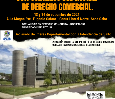 3er Congreso del Litoral de Derecho Comercial en sede Salto Udelar