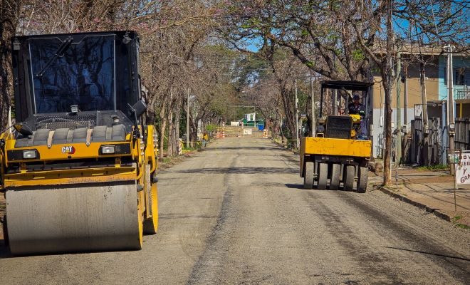 El intendente Lima resalta los avances en las obras viales y la etapa final en calle Misiones