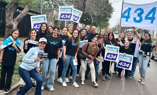 María Eugenia Taruselli y equipo de la 434 recorrieron barrio Ceibal