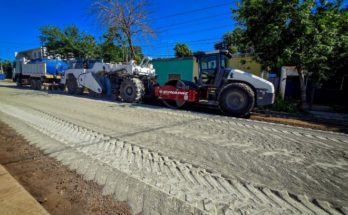 Se realizan trabajos de cementado en calle Artigas, informó el intendente Lima