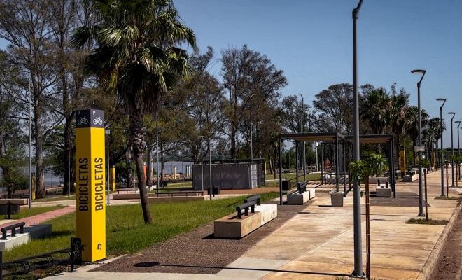 Intente Andrés Lima visitó las obras de recuperación integral de la Costanera Norte