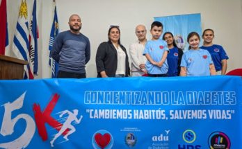 Correcaminata concientizando sobre la Diabetes Infantil en Salto