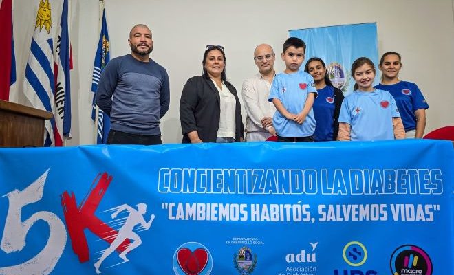 Correcaminata concientizando sobre la Diabetes Infantil en Salto