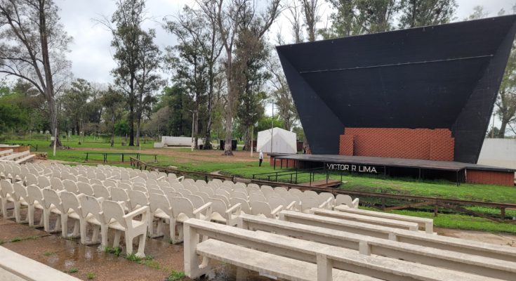 El intendente Lima informó que se realiza una puesta a punto del parque Harriague de cara a próximos eventos