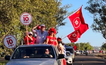 Impresionante caravana de la lista 10 de Ojeda con Bordaberry