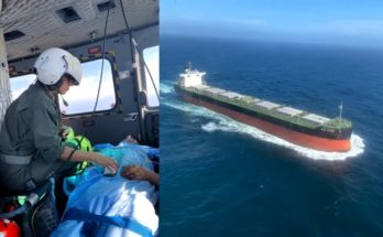 Así fue el rescate de la Armada Nacional a capitán gravemente apuñalado en un buque de Hong Kong