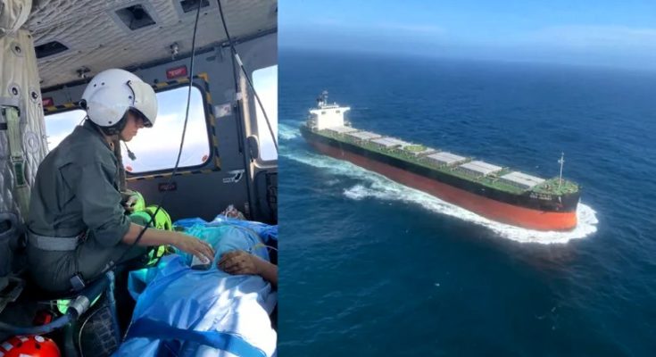 Así fue el rescate de la Armada Nacional a capitán gravemente apuñalado en un buque de Hong Kong