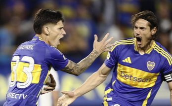 Argentina: Boca Juniors, con goles de Cavani y Saracchi, derrotó 4-1 a Godoy Cruz