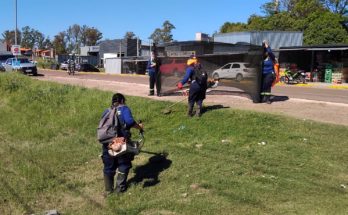 Andrés Lima y Mario Furtado destacan el trabajo de Parques y Jardines en los accesos a la ciudad