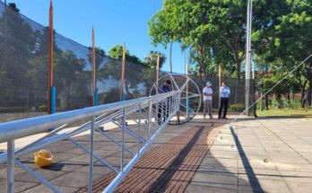 Lima y Furtado anuncian los preparativos para el árbol navideño en la plaza Treinta y Tres