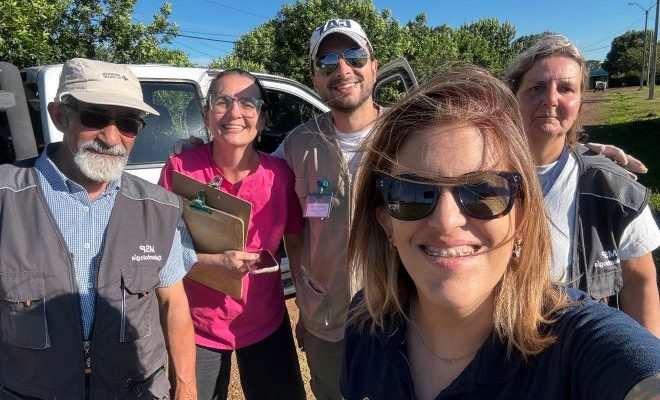 Equipo de Bienestar Animal de la Intendencia de Salto colaboró con el trabajo en Bella Unión