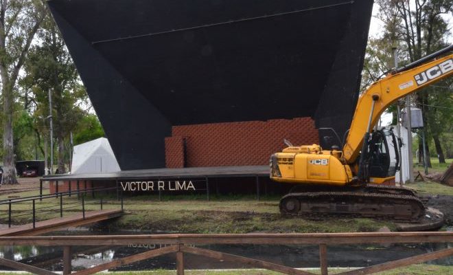 Intendente Lima y Furtado destacan recuperación y mejoras del escenario Víctor Rolando Lima