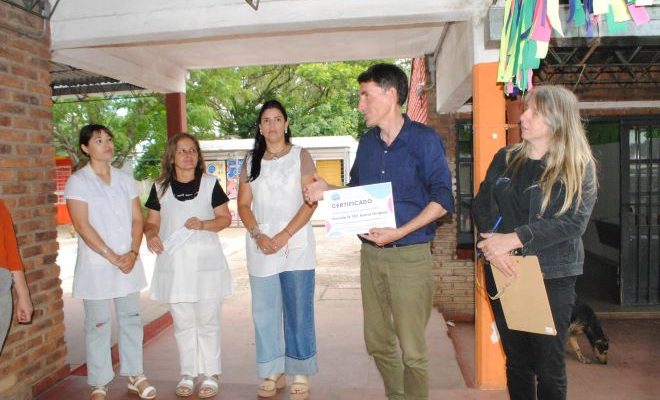 Escuela 107 de barrio Uruguay recibe fondos del Presupuesto Participativo de la Intendencia de Salto