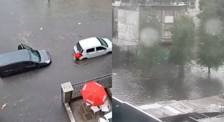 Vehículos sumergidos y objetos flotando: las imágenes de las inundaciones en Montevideo