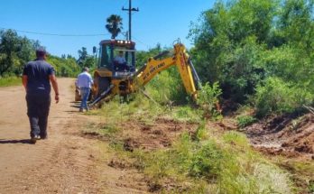 Intendente Lima y Director de Obras remarcan avance en las obras de la zona del Agua Salto